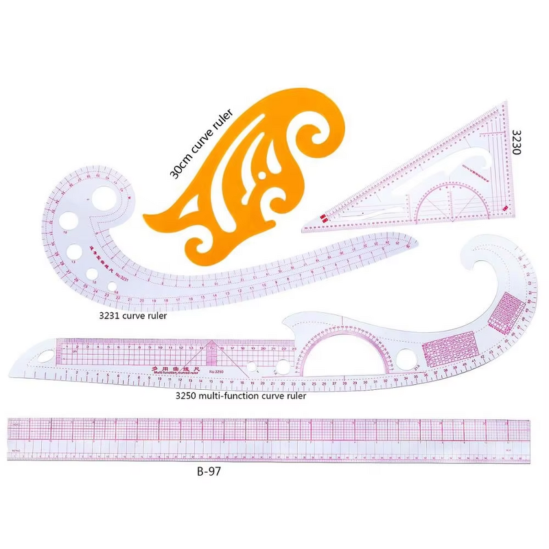 Sewing Ruler Set Factory - 30cm Cloud Painting Ruler Measure Tools Set
