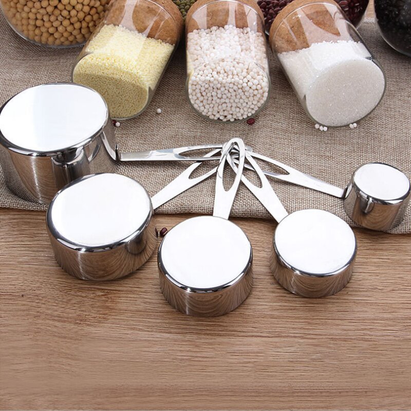 Measuring Spoons Set Factory - High Quality 5pcs Stainless Steel Scoop