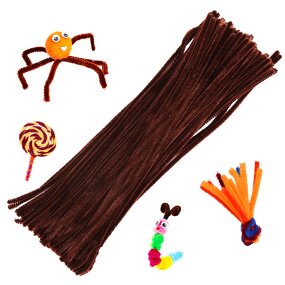 Pipe Cleaners Factory - 11.8inches Chenille Stems Bulk Brown Pipe Cleaners