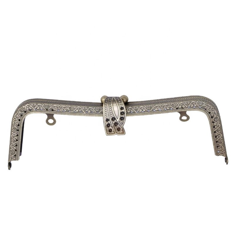 Purse Frame Factory - Exquisite Square Metal Clasp Lock Coin Frame