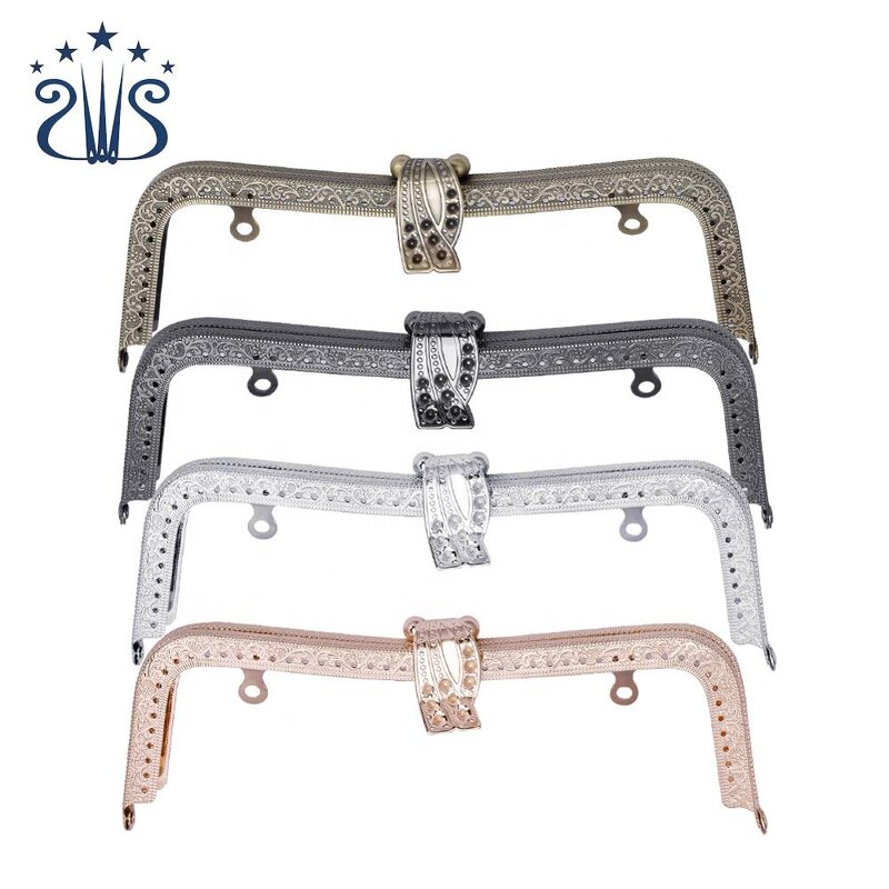 Purse Frame Factory - Exquisite Square Metal Clasp Lock Coin Frame