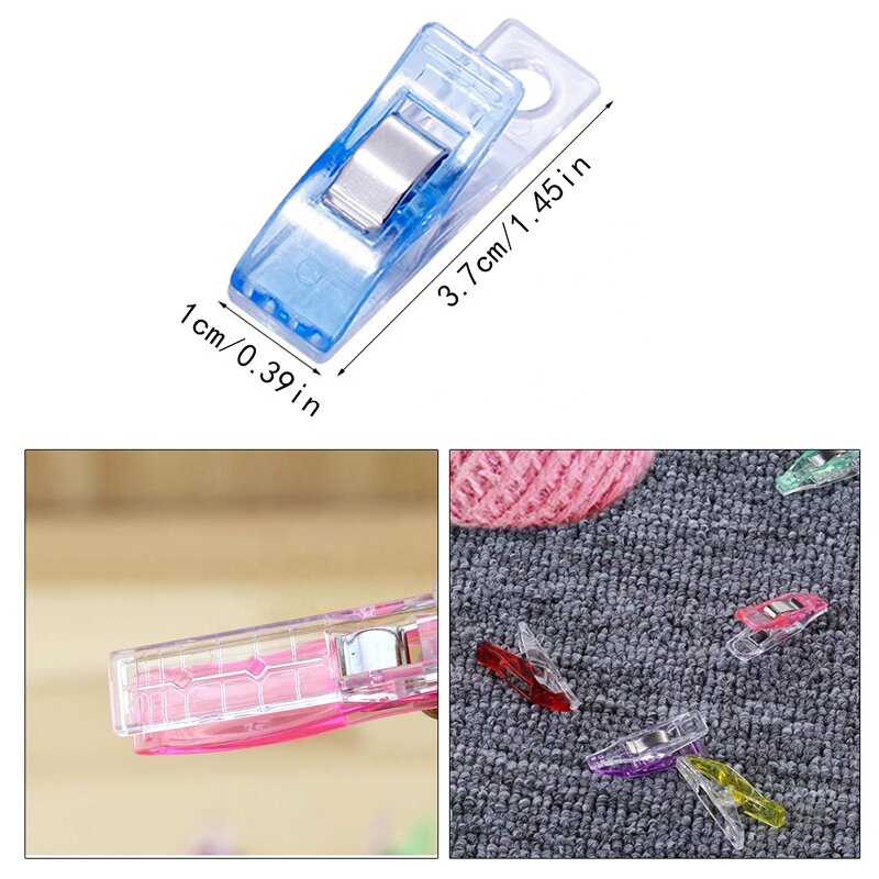 Sewing Clips Factory - Assorted Colors Multipurpose Plastic Craft Clips