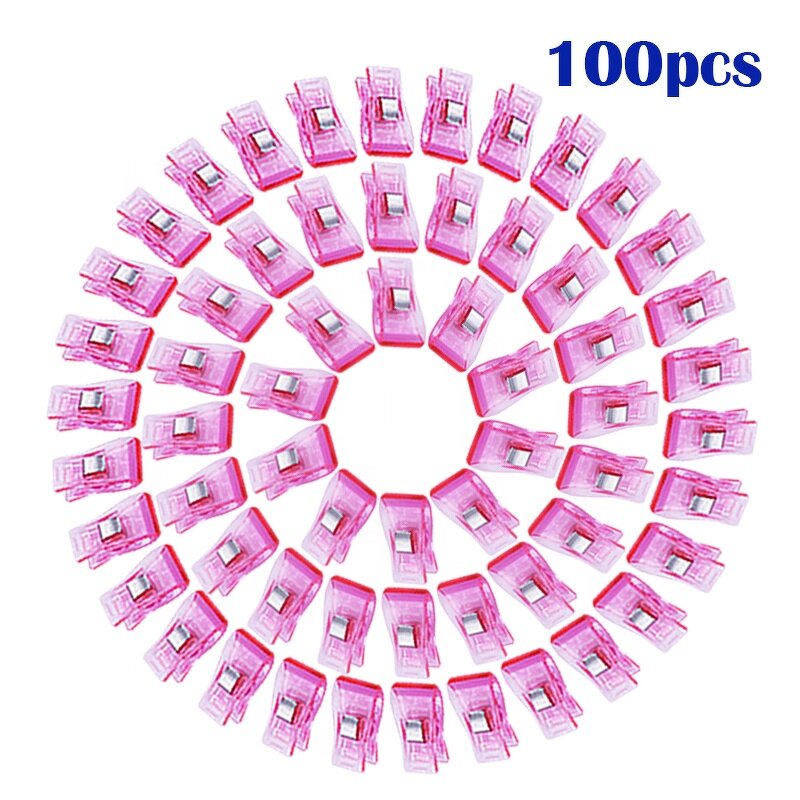 Sewing Clips Factory - Wholesale 100pcs Colorful Plastic Fabric Clips