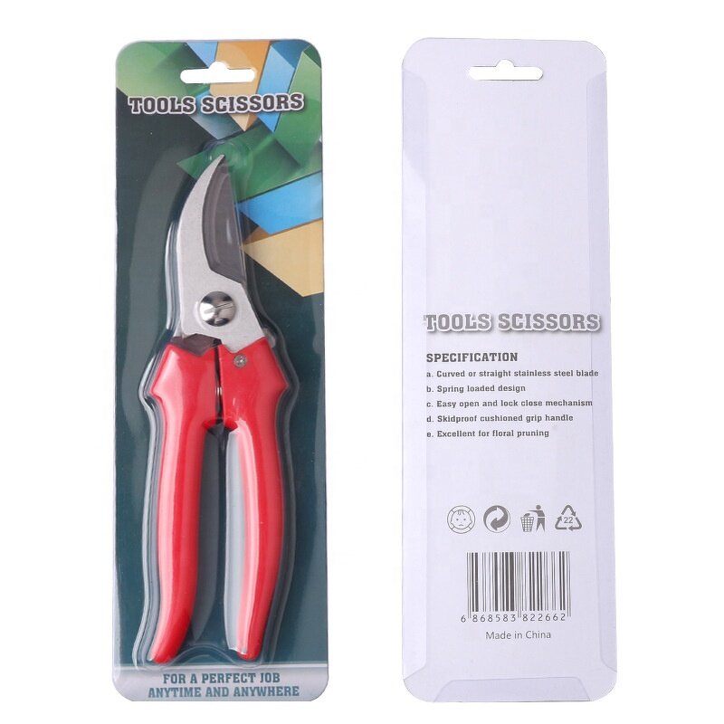 Garden Scissors Factory - Anti-Slip Grip Spring Pruning Stainless Steel