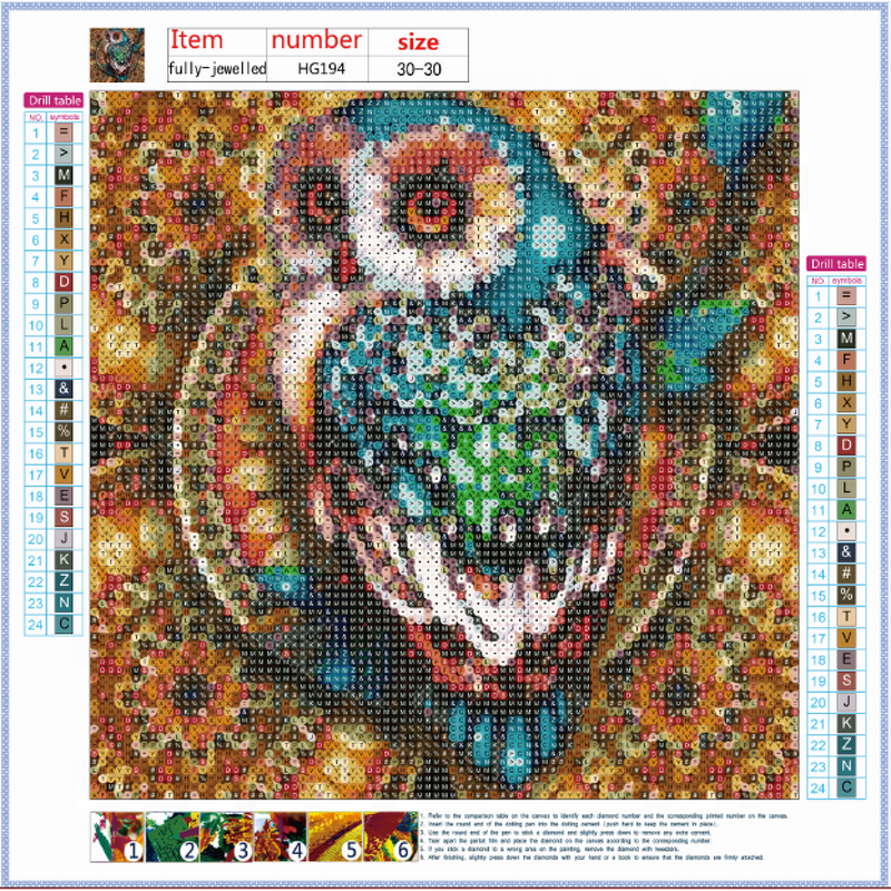 Diamond Painting Kits Factory - 5D Owl Featured Cartoon Diamond Painting