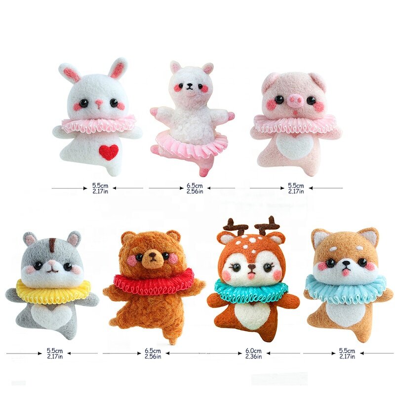 Needle Felting Kits Factory - Hot Selling Ballet Elk Wool Felt for Beginners