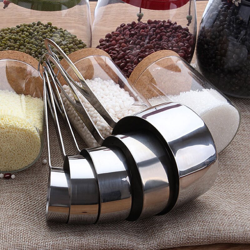 Measuring Spoons Set Factory - High Quality 5pcs Stainless Steel Scoop