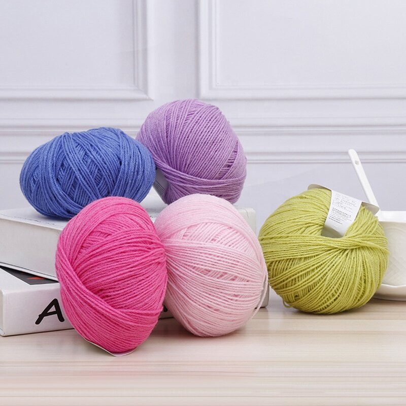 Hand Knitting Yarn Factory - Multi-color Polyester Acrylic Sweater Yarn