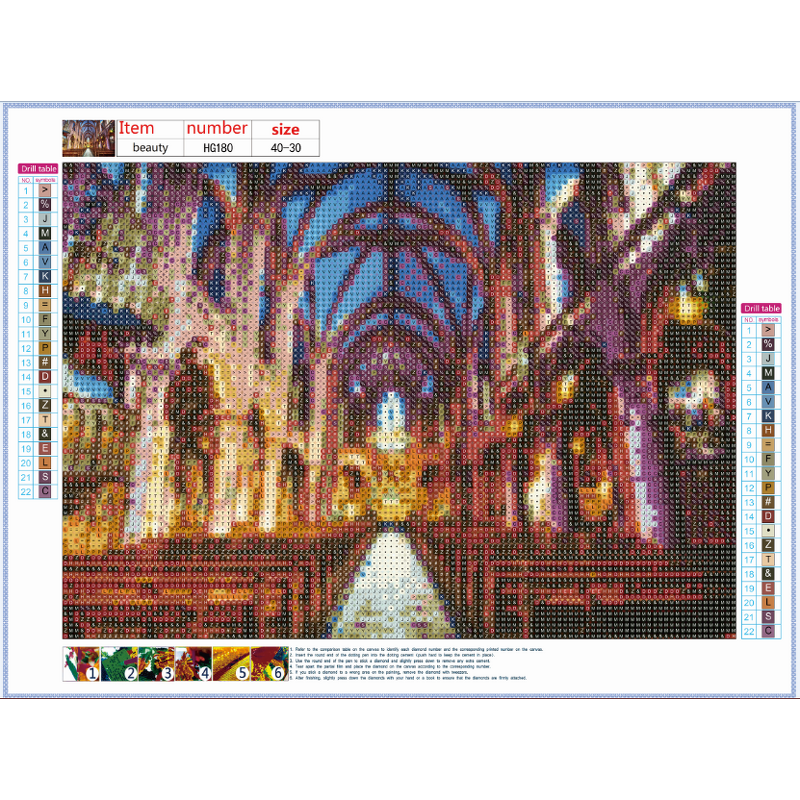 Diamond Painting Kits Factory - DIY Building Scenery 5D Diamond Painting