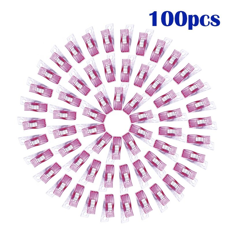Sewing Clips Factory - Wholesale 100pcs Colorful Clip Fabric with Holes