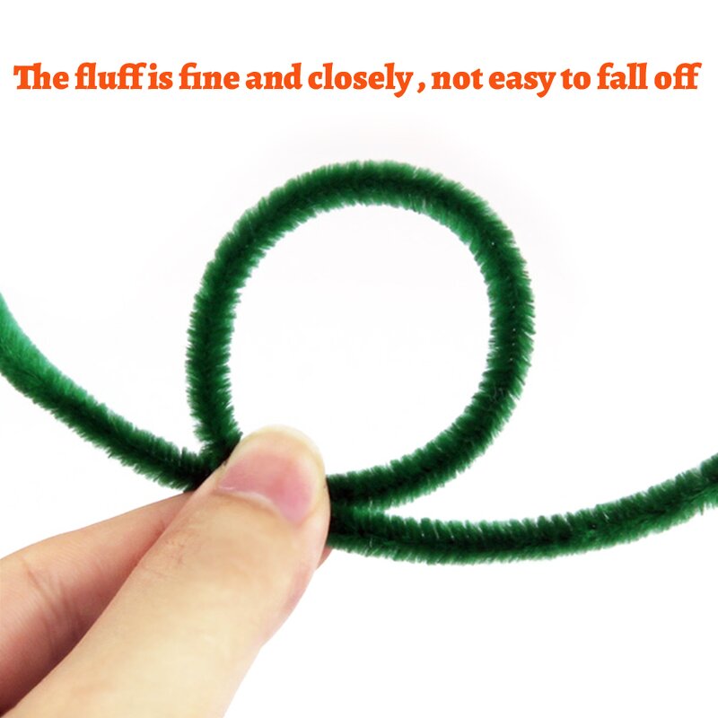 Pipe Cleaners Factory - 100pcs Dark Brown Fuzzy Craft Stem for DIY