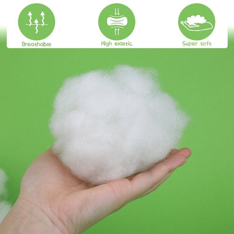 Polyester Fiber Factory - 150-500g Super Soft High Elastic Fill Fiber