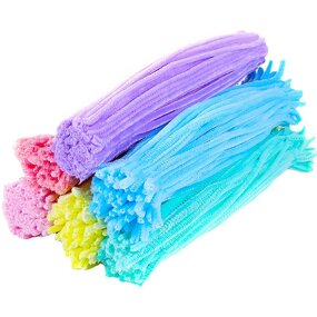 Pipe Cleaners Factory - 100pcs Polyester Black White Chenille Stems