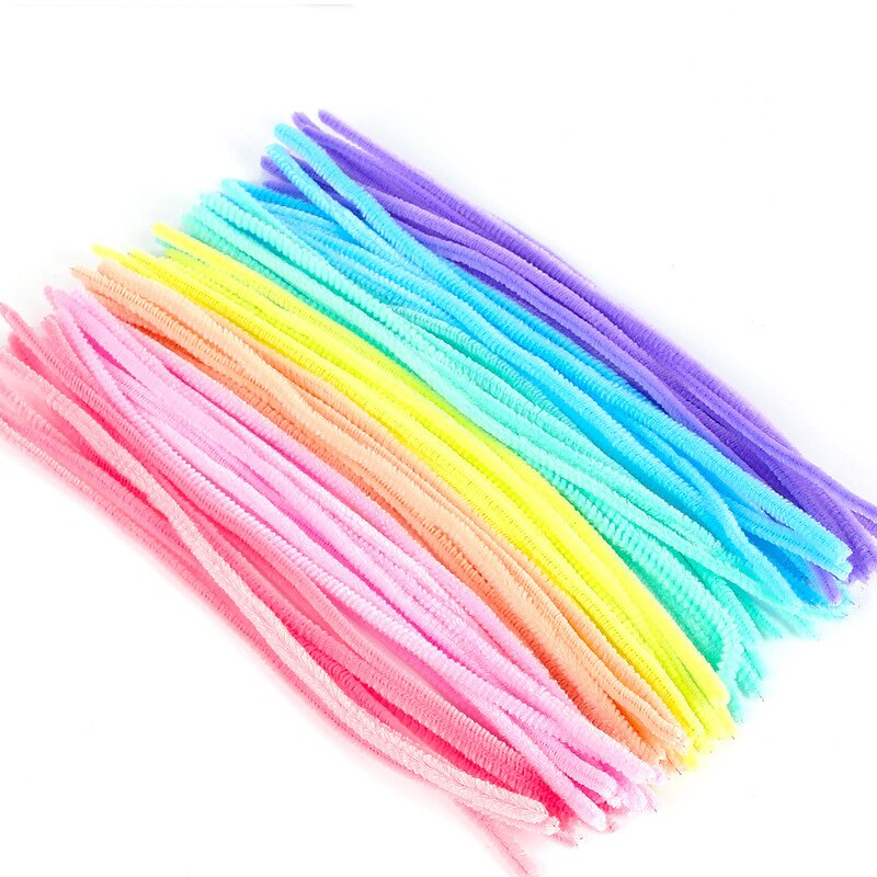 Pipe Cleaners Factory - 100pcs Polyester Black White Chenille Stems