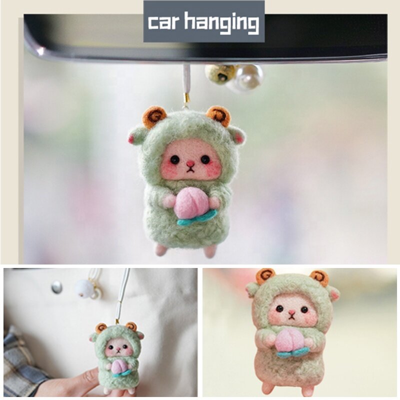 Needle Felting Kit Factory - New Style Milk Green Sheep Starter Kit