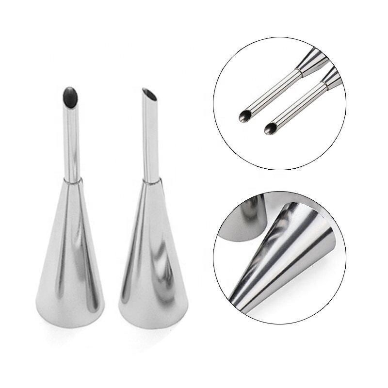 Cream Puff Nozzle Factory - Long Shape Decorating Mouth Baking Tool