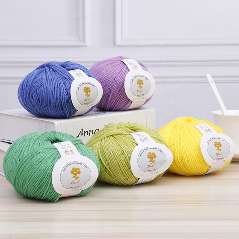 Hand Knitting Yarn Factory - Multi-color Polyester Acrylic Sweater Yarn