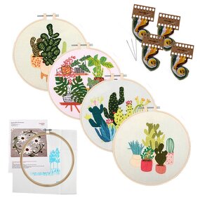 Embroidery Kit Factory - Wholesale Beautiful Plant DIY Handmade Kit