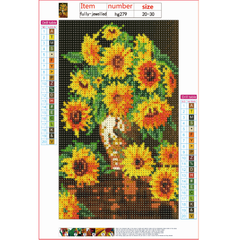 Diamond Painting Kits Factory - 20x30cm Flower Painting DIY 5D Kits