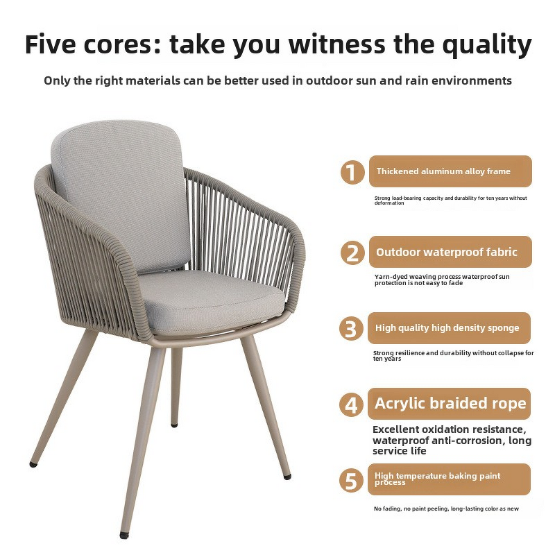 Outdoor Dining Set Manufacturer - Popular PE Rattan Three-Piece Set