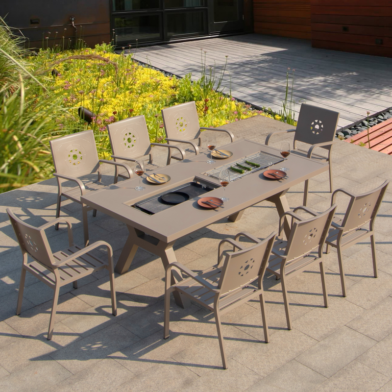 Outdoor Fire Pit Table Manufacturer - Customizable Electric Charcoal Grill