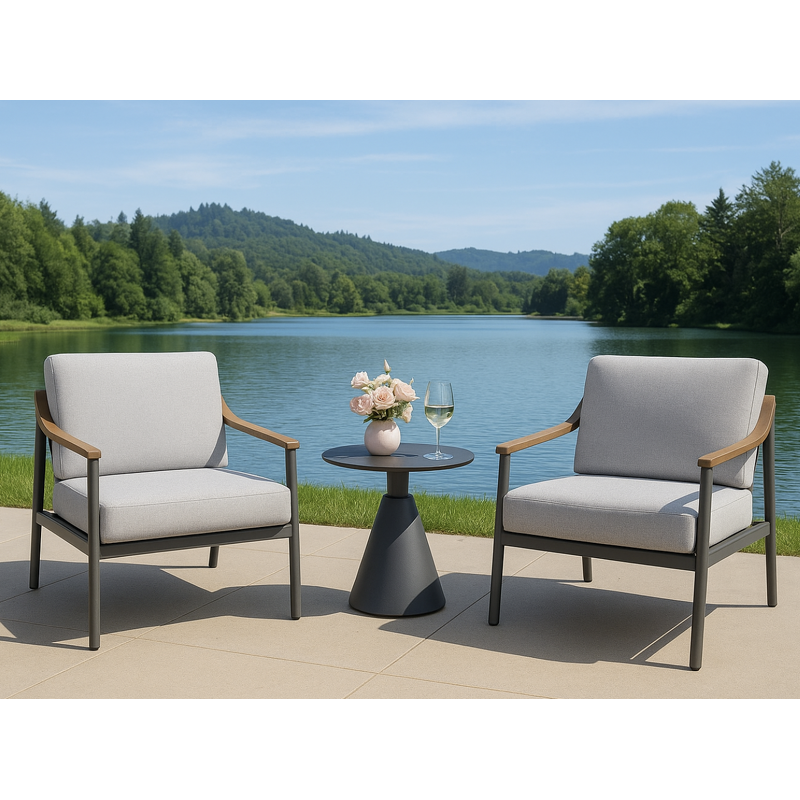 Outdoor Lounge Set Manufacturer - Factory Hot Sale Aluminum Chair Set