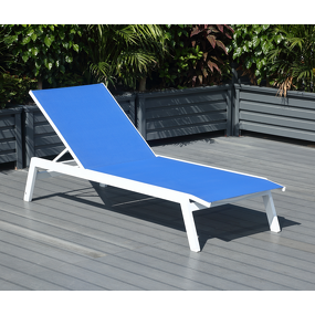 Outdoor Sun Lounger Factory - Customized Mesh Aluminum Recliner