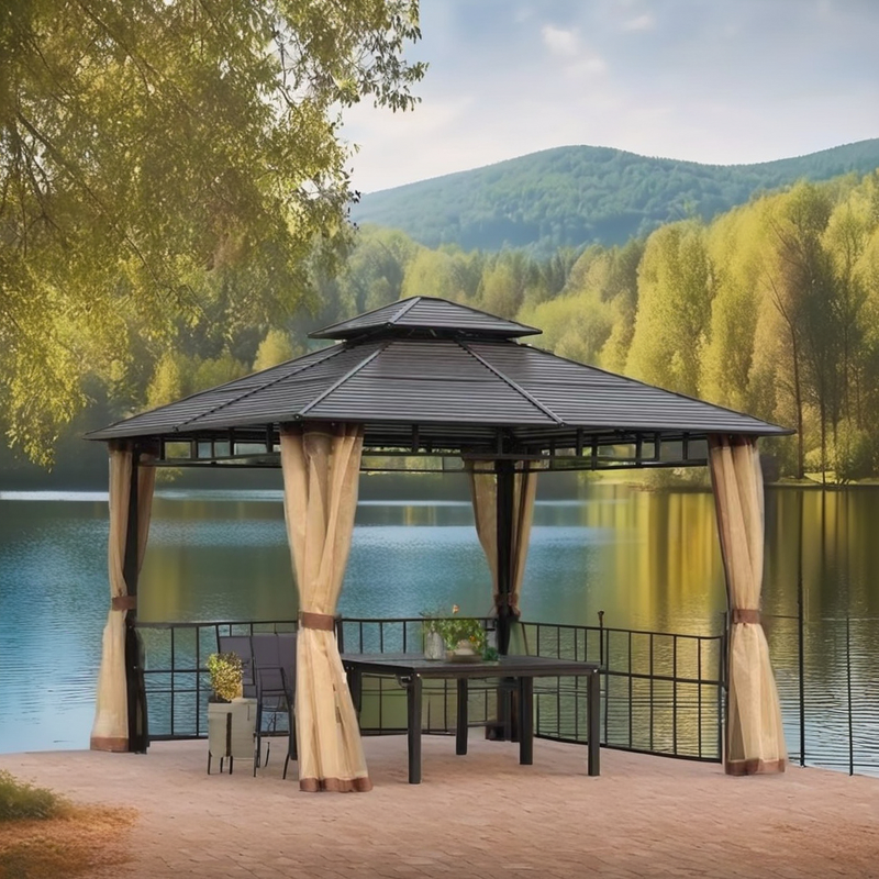 Outdoor Pavilion Manufacturer - Aluminum Alloy Shade Canopy Gazebo
