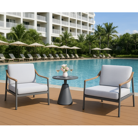 Outdoor Lounge Set Factory - Hot Sale Aluminum Sofa Table Set