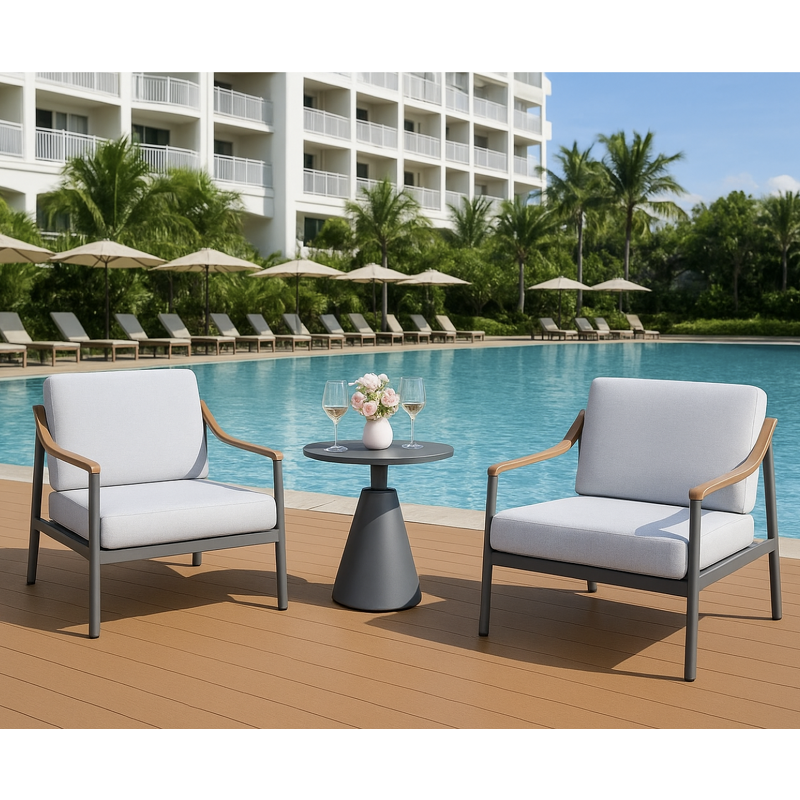 Outdoor Lounge Set Factory - Hot Sale Aluminum Sofa Table Set