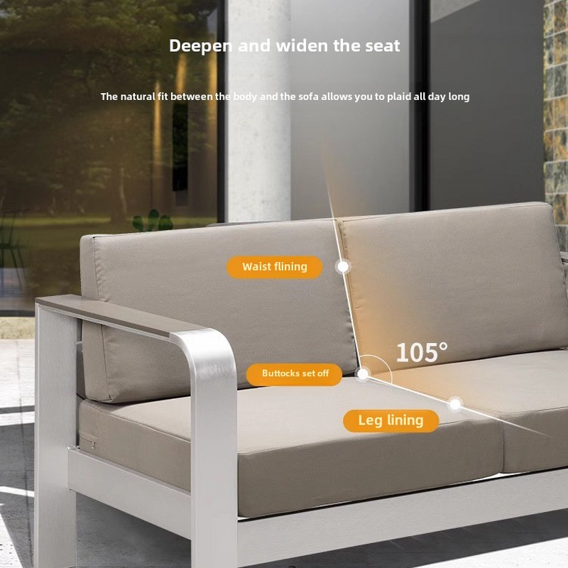 Outdoor Furniture Factory - Industrial Style Weather-resistant Sofa Set