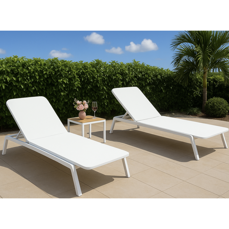 Outdoor Sun Lounger Factory - Customized Mesh Aluminum Recliner