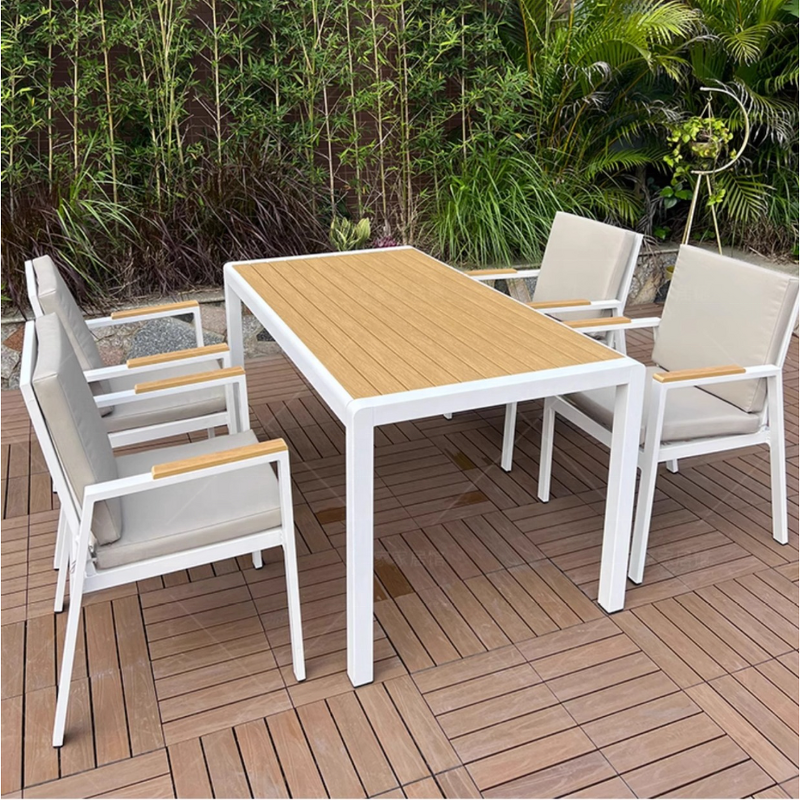 Outdoor Dining Set Manufacturer - Contemporary Aluminum Frame Set