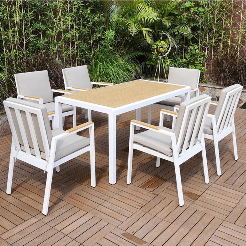 Outdoor Dining Set Manufacturer - Contemporary Aluminum Frame Set