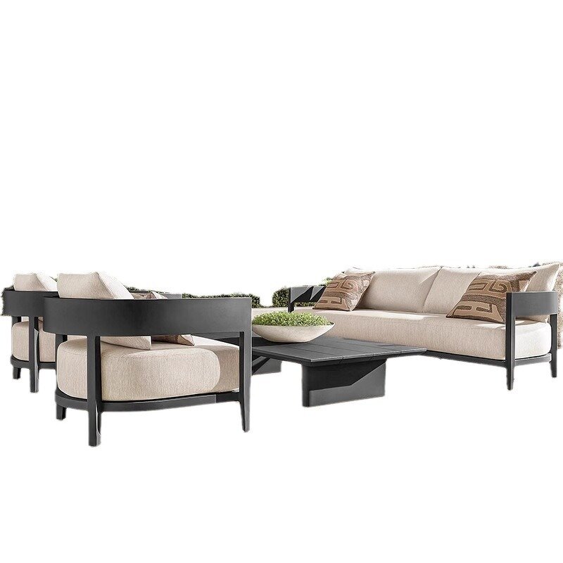 Outdoor Sofa Set Manufacturer - Aluminum Frame Waterproof Sectional