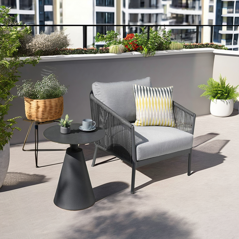 Outdoor Cafe Chairs Manufacturer - Modern Wicker Metal Frame Chairs