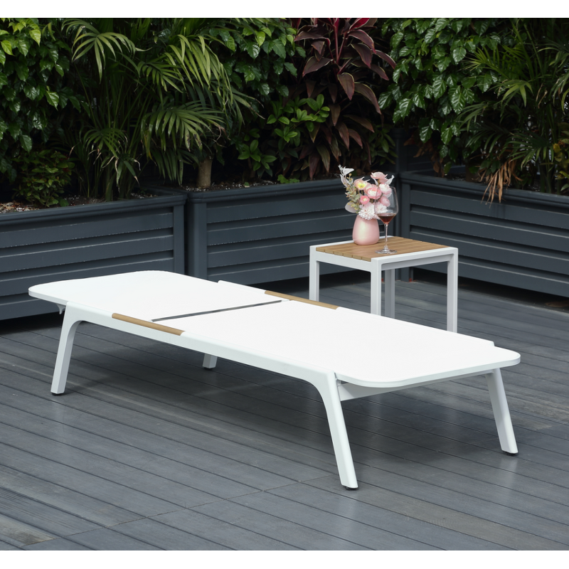 Outdoor Sun Lounger Manufacturer - Hot Sale Aluminum Frame Recliner