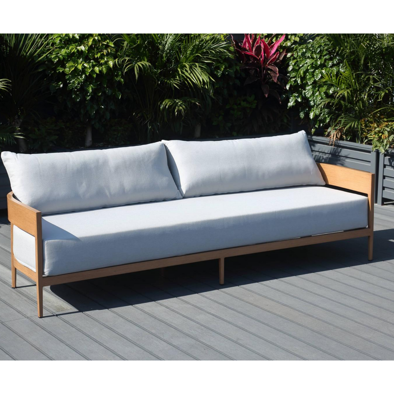 Outdoor Sofa Set Factory - Direct Metal Wood Grain Lounge Set