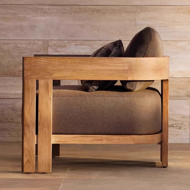 Outdoor Furniture Set Factory - Handcrafted Teak Swivel Lounge Set