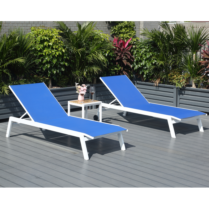 Outdoor Sun Lounger Manufacturer - Hot Sale Aluminum Poolside Recliner