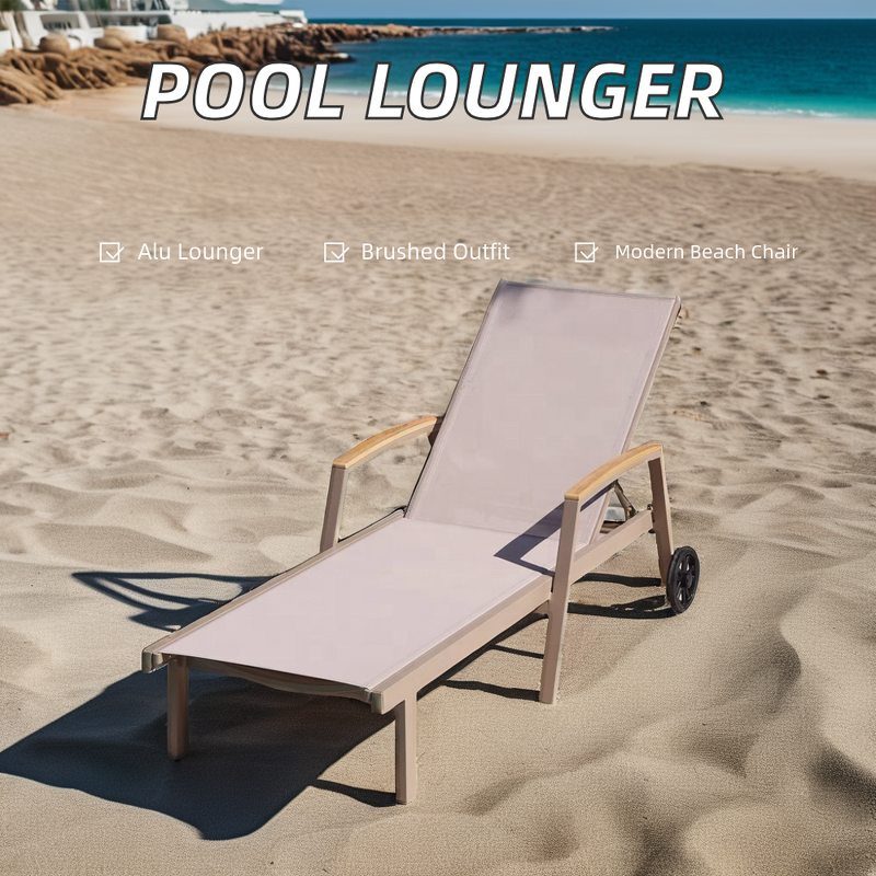 Chaise Lounge Manufacturer - High-End Aluminum Poolside Chair