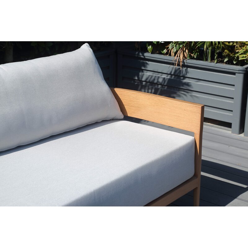 Outdoor Sofa Set Factory - Direct Metal Wood Grain Lounge Set