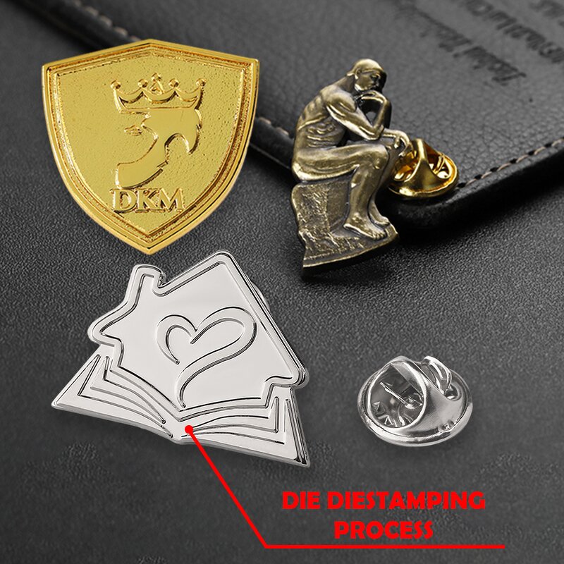 Lapel Pin Factory - Wholesale Gold Silver Embossed Pin