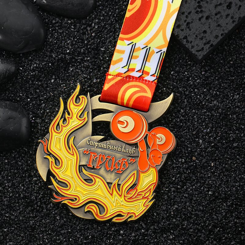 Medal Factory - Free Sample 3D Enamel Brass Medal
