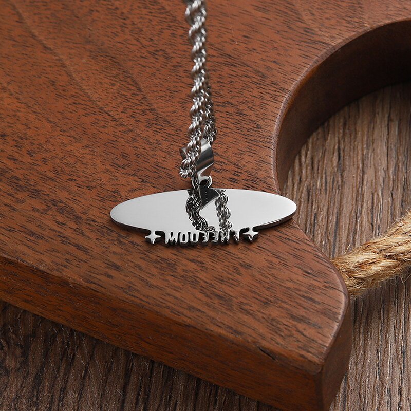 Necklace Manufacturer - Fashion Embossed Logo Name Necklace