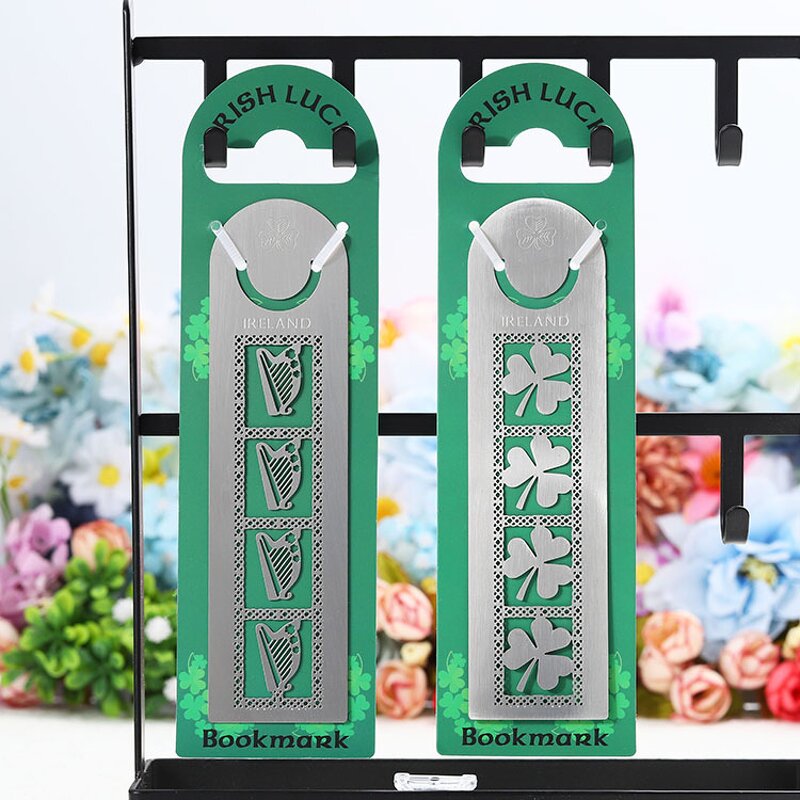 Bookmark Factory - Irish Luck Etching Silver Bookmark