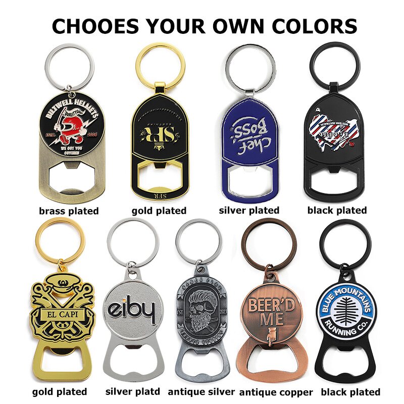 Bottle Opener Keychain Manufacturer - 2D Business Brand Opener