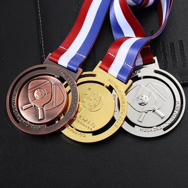 Sports Medal Factory - Free Sample Spinning Pickleball Medal
