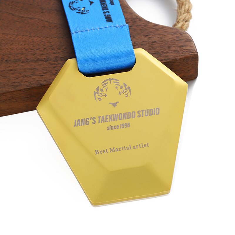 Sports Medal Manufacturer - Custom UV Printed Pentagon Medal