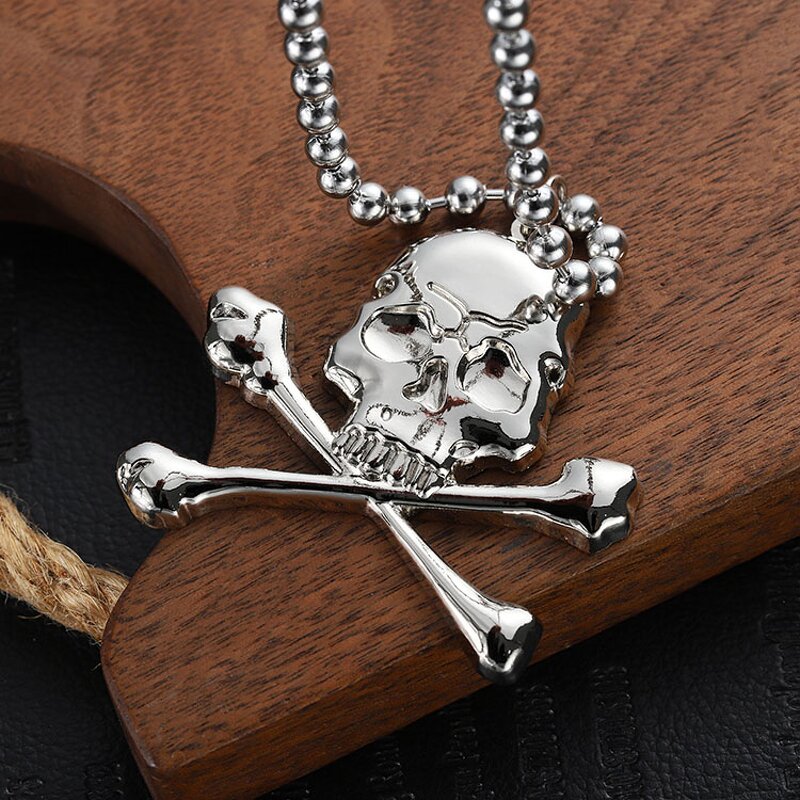 Necklace Factory - 2025 Cool Hip Hop Skull Bone Necklace